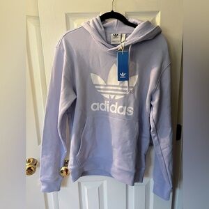 Adidas Purple Trefoil Hoodie (S)